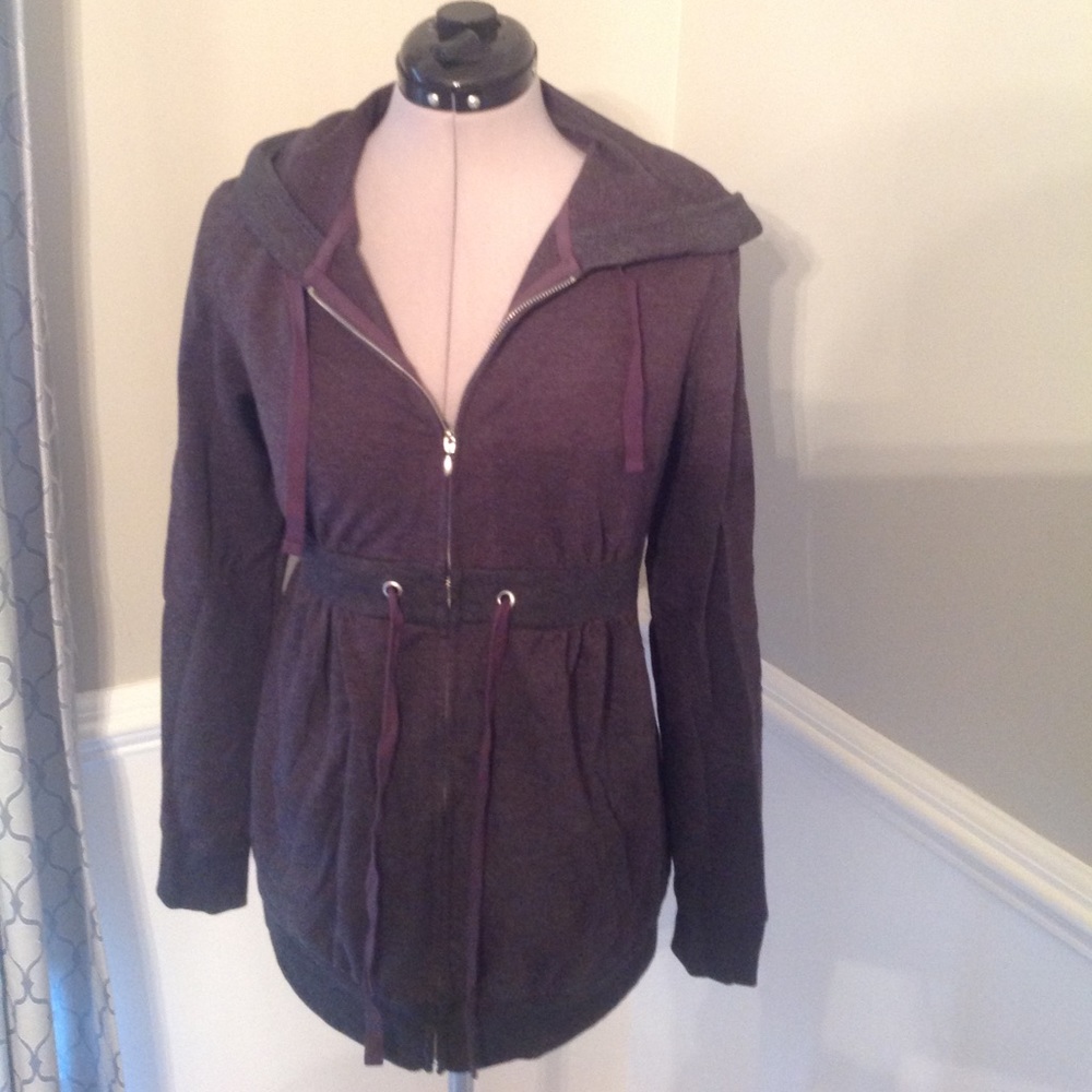 Maternity jacket, draw string waist